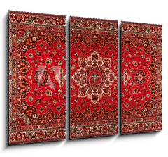 Obraz   Old Persian carpet with pattern. top view, 105 x 70 cm