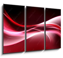 Obraz 3D tdln - 105 x 70 cm F_BB90112890 - Abstract Red Background Design