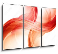 Obraz 3D tdln - 105 x 70 cm F_BB93057384 - Abstract Wave Element of Design Background