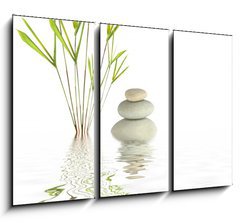 Obraz 3D tdln - 105 x 70 cm F_BB9400506 - Zen Spa Stones and Bamboo