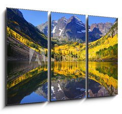 Obraz 3D tdln - 105 x 70 cm F_BB9861027 - maroon bells 3