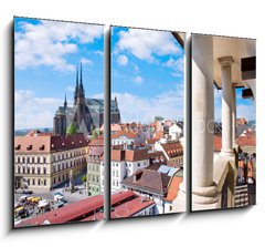 Obraz 3D tdln - 105 x 70 cm F_BB99738297 - Cathedral of Saints Peter and Paul, Petrov, town Brno, Moravia, Czech republic