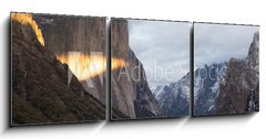 Obraz 3D tdln - 150 x 50 cm F_BM100676210 - lit the tunnel view winter