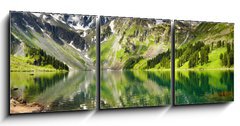 Obraz 3D tdln - 150 x 50 cm F_BM11281080 - Mountain lake