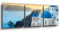 Obraz 3D tdln - 150 x 50 cm F_BM11617163 - Santorini - Oia