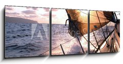 Obraz 3D tdln - 150 x 50 cm F_BM122844 - sailing to the sunrise