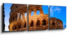 Obraz 3D tdln - 150 x 50 cm F_BM127759684 - Night view of Colosseum in Rome in Italy