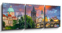 Obraz   River Vltava at Dusk Prague Czech Republic, 150 x 50 cm