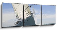 Obraz 3D tdln - 150 x 50 cm F_BM14695096 - Sail Boat Up Close - Plavba plachty nahoru