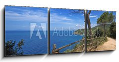 Obraz 3D tdln - 150 x 50 cm F_BM14698230 - Toscana, passeggiata sul mare