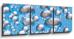 Obraz   metallic rain, 150 x 50 cm