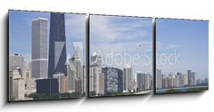 Obraz 3D tdln - 150 x 50 cm F_BM15226748 - Amazing Gold Coast in Chicago