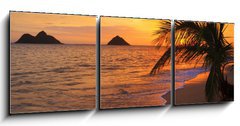 Obraz 3D tdln - 150 x 50 cm F_BM15507041 - Pacific sunrise at Lanikai beach in Hawaii
