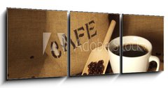 Obraz 3D tdln - 150 x 50 cm F_BM15535460 - Frischer Kaffee