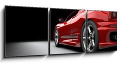 Obraz   Red car, 150 x 50 cm