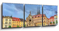 Obraz 3D tdln - 150 x 50 cm F_BM171778400 - Parnas Fountain on Zerny trh square in the old town of Brno, Czech Republic