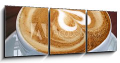 Obraz 3D tdln - 150 x 50 cm F_BM17603905 - Cappuccino mit Herz