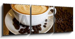 Obraz 3D tdln - 150 x 50 cm F_BM17629836 - Coffee cup