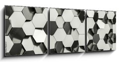 Obraz 3D tdln - 150 x 50 cm F_BM179876377 - hexagon geometric background