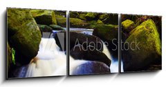 Obraz 3D tdln - 150 x 50 cm F_BM19178751 - flowing stream