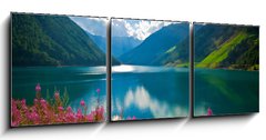 Obraz 3D tdln - 150 x 50 cm F_BM19716232 - Lago di Vernago 2