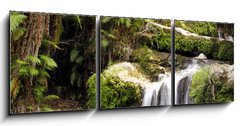 Obraz 3D tdln - 150 x 50 cm F_BM19824757 - Rainforest waterfall