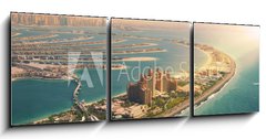 Obraz 3D tdln - 150 x 50 cm F_BM204150445 - Palm Island in Dubai, aerial view - Palmov ostrov v Dubaji, leteck pohled