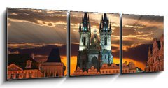 Obraz 3D tdln - 150 x 50 cm F_BM20468328 - The Old Town Square in Prague City - Staromstsk nmst v Praze