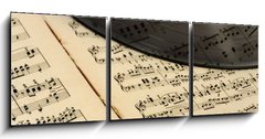 Obraz   vintage musical background, 150 x 50 cm