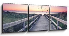 Obraz   romantisches Strandpanorama, 150 x 50 cm