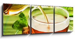 Obraz 3D tdln - 150 x 50 cm F_BM21155419 - Pouring Healthy Tea