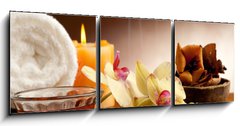 Obraz 3D tdln - 150 x 50 cm F_BM21342529 - aromatherapy incense and bowl of oil massage