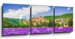 Obraz 3D tdln - 150 x 50 cm F_BM215601674 - Banon hilltop village in Provence, France