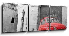 Obraz 3D tdln - 150 x 50 cm F_BM21804795 - Red Classic Car.