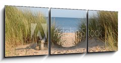 Obraz 3D tdln - 150 x 50 cm F_BM21978364 - Beach Path Through Dunes