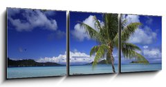 Obraz 3D tdln - 150 x 50 cm F_BM23054977 - lagon et motu de Bora