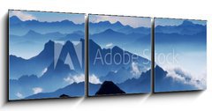 Obraz 3D tdln - 150 x 50 cm F_BM23674455 - Traumpanorama (Blick von Zugspitze)-View from Mt Zugspitz - Panorma sn (pohled z Zugspitze)