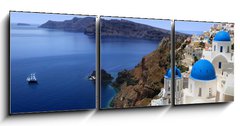 Obraz 3D tdln - 150 x 50 cm F_BM23808414 - Santorini