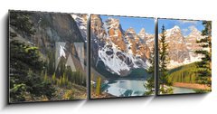 Obraz 3D tdln - 150 x 50 cm F_BM23984590 - Moraine Lake Sunrise 2