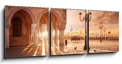 Obraz 3D tdln - 150 x 50 cm F_BM261752834 - San Marco in Venice, Italy at a dramatic sunrise