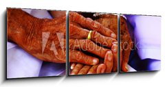 Obraz 3D tdln - 150 x 50 cm F_BM26950434 - hand of old age