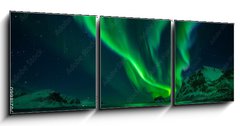 Obraz 3D tdln - 150 x 50 cm F_BM270218660 - Northern Lights Beach