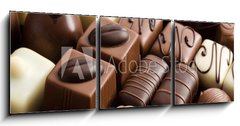 Obraz 3D tdln - 150 x 50 cm F_BM27663412 - various chocolate pralines