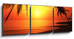 Obraz 3D tdln - 150 x 50 cm F_BM27987416 - Ibiza Sunset Chillout Beach 01