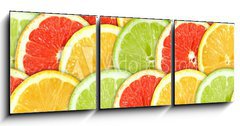 Obraz 3D tdln - 150 x 50 cm F_BM28466521 - Background with citrus-fruit slices