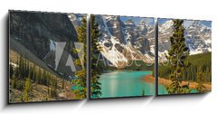 Obraz 3D tdln - 150 x 50 cm F_BM28732439 - Moraine Lake Afternoon