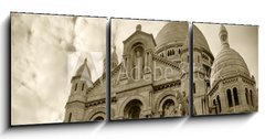 Obraz 3D tdln - 150 x 50 cm F_BM29462499 - Sacre coeur at Montmartre