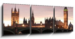 Obraz 3D tdln - 150 x 50 cm F_BM30030771 - Big Ben in the evening, London, UK