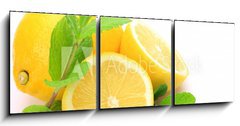 Obraz 3D tdln - 150 x 50 cm F_BM31769768 - lemon and mint