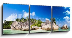 Obraz 3D tdln - 150 x 50 cm F_BM32227704 - Anse Source d`Argent, la Digue, Seychelles